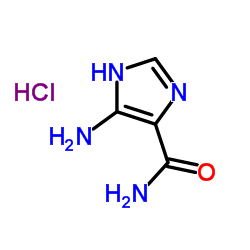 4-氨基-5-咪唑甲酰胺盐酸盐结构式