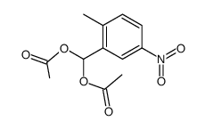 2-Methyl-5-nitrobenzyliden-diacetat结构式