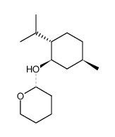 tetrahydro-2-[[(1R,2S,5R)-5-methyl-2-(1-methylethyl)cyclo-hexyl]oxy]-2H-pyran结构式