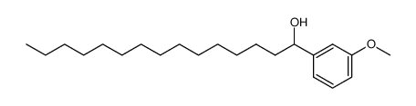 (+/-)-1-hydroxy-1-(3-methoxy-phenyl)-pentadecane结构式