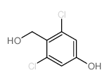 4-羟甲基-3,5-二氯苯酚结构式