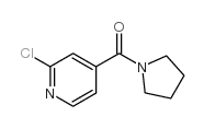 2-氯-4-(吡咯烷-1-基羰基)吡啶结构式