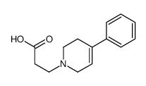 3-(4-phenyl-3,6-dihydro-2H-pyridin-1-yl)propanoic acid结构式