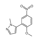 5-(2-Methoxy-5-nitrophenyl)-1-methyl-1H-pyrazole结构式