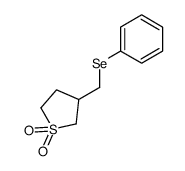 3-phenylselenylmethyltetrahydrothiophene 1,1-dioxide结构式