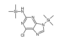 6-Chloro-9,N-bis(trimethylsilyl)-9H-purin-2-amine结构式