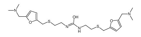 1,3-bis[2-[[5-[(dimethylamino)methyl]furan-2-yl]methylsulfanyl]ethyl]urea结构式