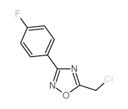 5-氯甲基-3-(4-氟苯基)-[1,2,4]噁二唑结构式
