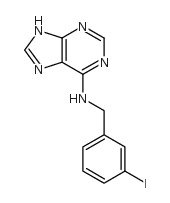 9H-Purin-6-amine, N-[(3-iodophenyl)methyl]-结构式