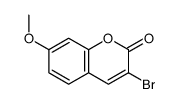 3-bromo-7-methoxychromen-2-one结构式