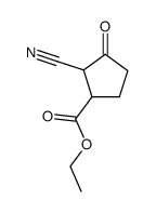 Ethyl 2-cyano-3-oxocyclopentanecarboxylate结构式