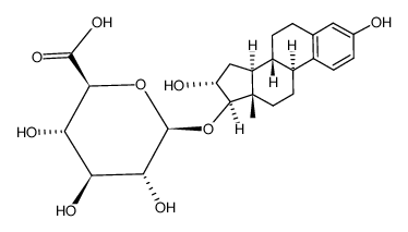 1,3,5[10]-ESTRATRIENE-3,16ALPHA,17BETA-TRIHYDROXY 17-GLUCURONIDE结构式