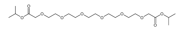 diisopropyl 3,6,9,12,15,18-hexaoxaicosanedioate结构式