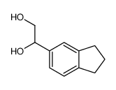 1-(2,3-dihydro-1H-inden-5-yl)ethane-1,2-diol结构式