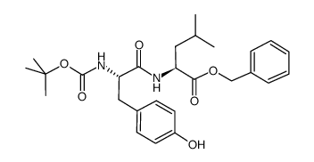 Boc-Tyr-Leu-OBzl结构式
