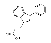 1-Indanpropionic acid, 3-phenyl-结构式