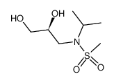(2S)-3-[(1-methylethyl)(methylsulfonyl)amino]-1,2-propanediol结构式