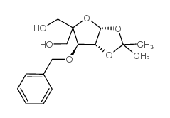 4-(羟甲基)-1,2-O-异丙亚基-3-O-苄基-beta-L-苏式戊呋喃糖结构式