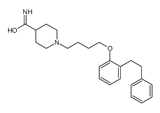 1-(4-(2-(2-Phenylethyl)phenoxy)butyl)-4-piperidinecarboxamide结构式