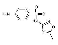 4-amino-N-(5-methyl-1,2,4-oxadiazol-3-yl)benzenesulfonamide结构式