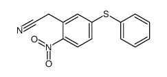 2-(2-nitro-5-phenylsulfanylphenyl)acetonitrile结构式