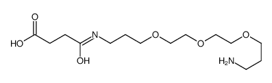 4-[3-[2-[2-(3-aminopropoxy)ethoxy]ethoxy]propylamino]-4-oxobutanoic acid结构式