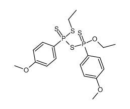 O-ethyl S-ethyl di(4-methoxyphenyl)thiodiphosphonate结构式