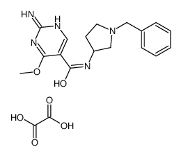 2-Amino-N-(1-benzyl-3-pyrrolidinyl)-4-methoxy-5-pyrimidinecarboxamide oxalate结构式