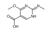 5-Pyrimidinecarboxylic acid, 4-methoxy-2-(methylamino)- (9CI)结构式