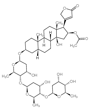 16-O-acetylgitoxin结构式