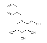 (2R,3R,4R,5S)-1-苯甲基-2-(羟甲基)哌啶-3,4,5-三醇结构式