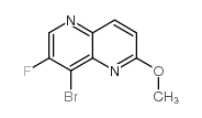 8-溴-7-氟-2-甲氧基-1,5-萘啶结构式