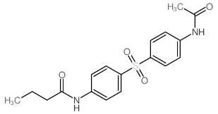 Butanamide,N-[4-[[4-(acetylamino)phenyl]sulfonyl]phenyl]-结构式