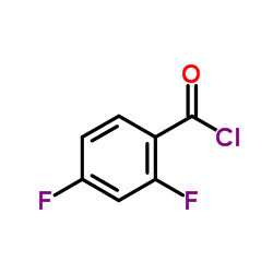 2,4-二氟苯甲酰氯结构式