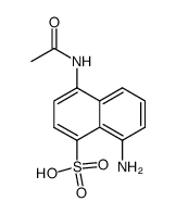 4-acetylamino-8-amino-naphthalene-1-sulfonic acid结构式