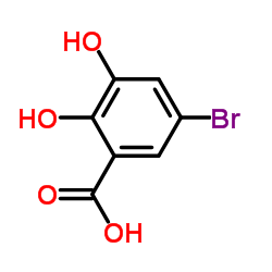 5-溴-2,3-二羟基苯甲酸结构式