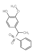 Phenol,2-methoxy-4-[1-(phenylsulfonyl)ethyl]-结构式