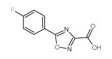5-(4-氟苯基)-1,2,4-噁二唑-3-羧酸结构式