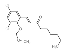 1-Nonen-3-one,1-[3,5-dichloro-2-(methoxymethoxy)phenyl]-, (E)- (9CI)结构式