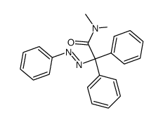 N,N-dimethyl-2,2-diphenyl-2-(phenylazo)acetamide结构式