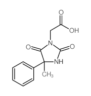 (4-甲基-2,5-二氧代-4-苯基咪唑啉-1-基)乙酸结构式