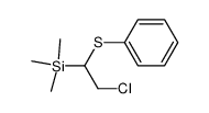2-chloro-1-(trimethylsilyl)ethyl phenyl sulfide结构式
