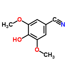 4-氰基-2,6-二甲氧基苯酚结构式