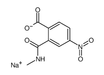 sodium 2-(methylcarbamoyl)-4-nitrobenzoate结构式