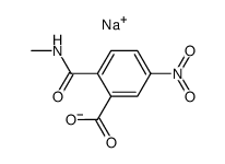 sodium 2-(methylcarbamoyl)-5-nitrobenzoate结构式