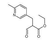 ethyl 2-formyl-3-(6-methyl-3-pyridyl)propionate结构式
