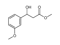 methyl 3-(3-methoxyphenyl)-3-hydroxypropanoate结构式