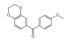 2,3-dihydro-1,4-benzodioxin-6-yl-(4-methoxyphenyl)methanone结构式