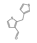 2-(3-Thienylmethyl)-3-thiophenecarboxaldehyde结构式