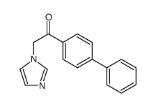 2-imidazol-1-yl-1-(4-phenylphenyl)ethanone结构式